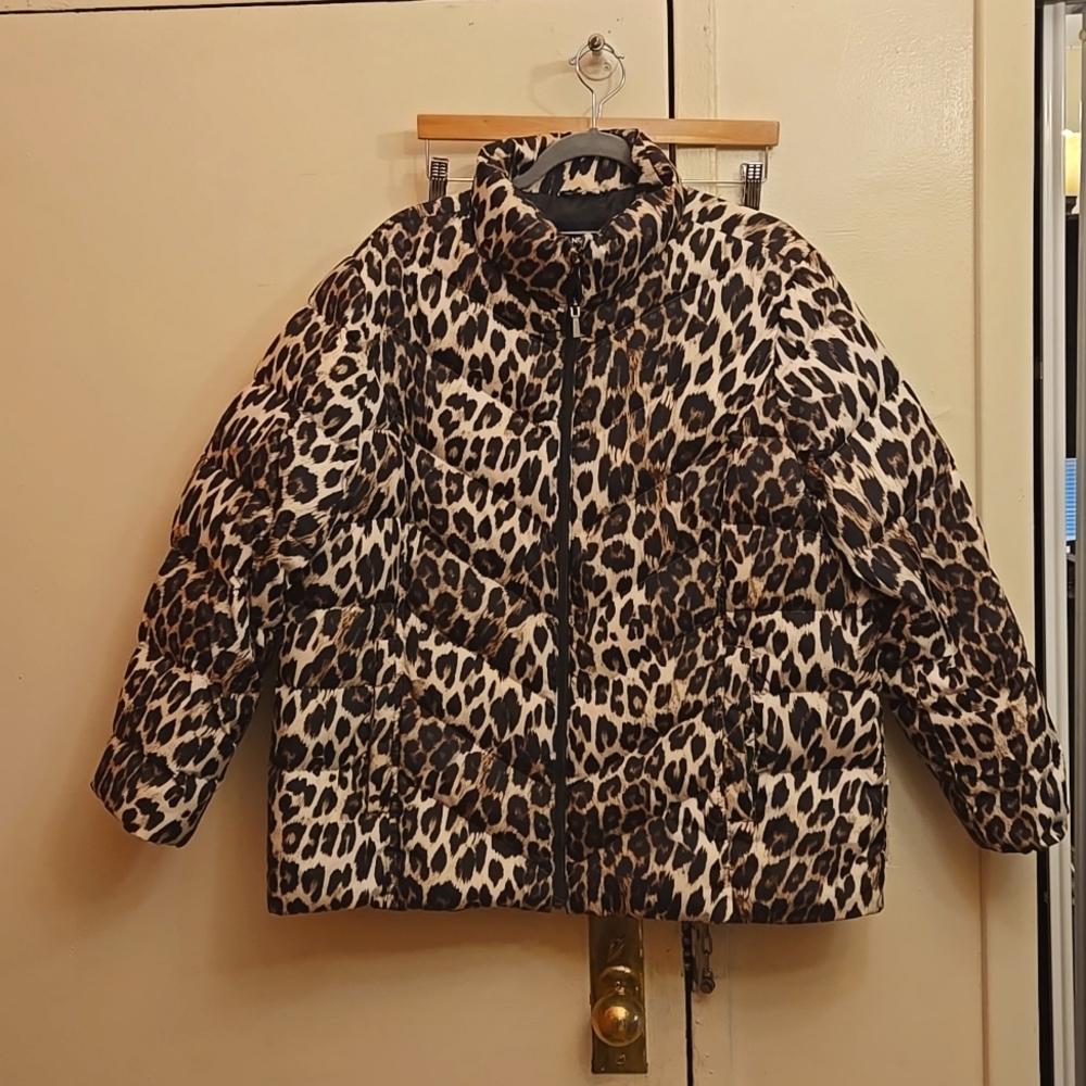 LANDS END PUFFER COAT SIZE 1X